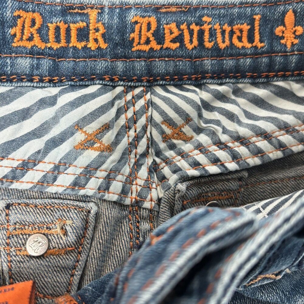 Rock Revival Sora Boot Jeans Women's Sz 30** Blue Stretch The Buckle Jeans - Picture 9 of 12